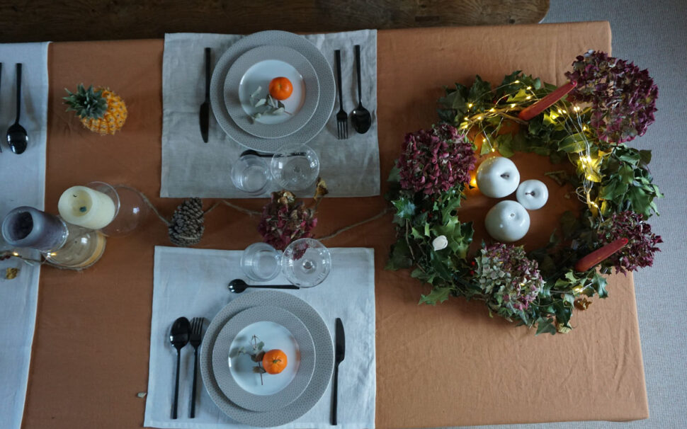 Une table de Noël déco et écolo, c'est possible !