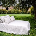 Drap Housse en Lin Lavé Naturel