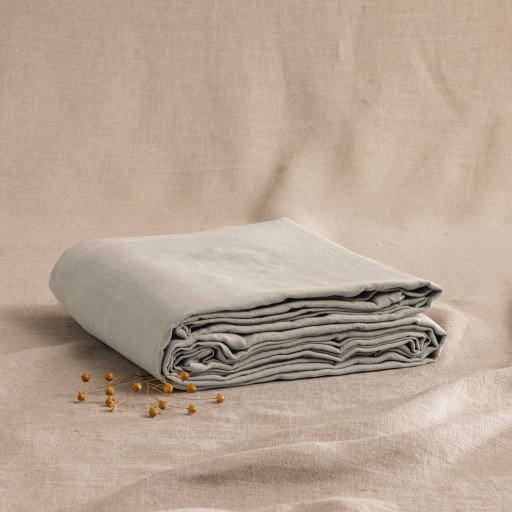Drap Housse en Lin Lavé Naturel