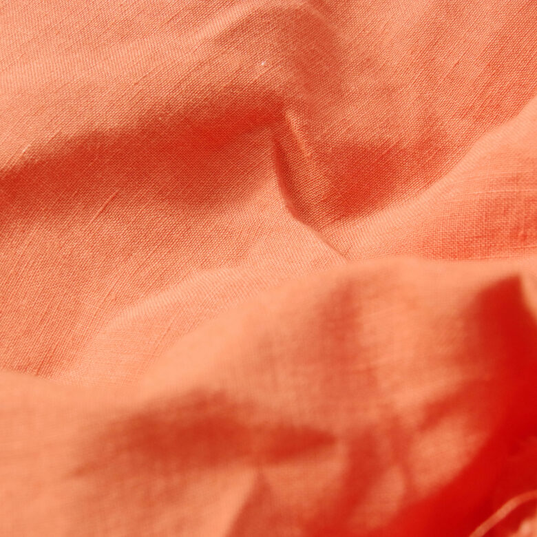 Drap Housse en Lin Lavé Abricot - Embrin
