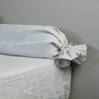 Taie de Traversin en Lin Lavé Naturel