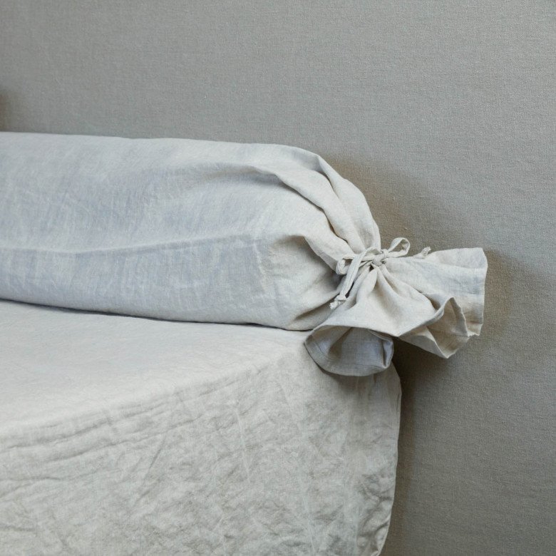 Taie de Traversin en Lin Lavé Naturel - Embrin