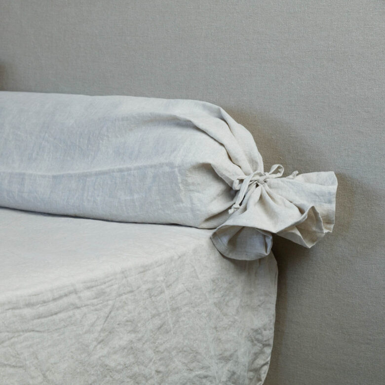 Taie de Traversin en Lin Lavé Naturel - Embrin