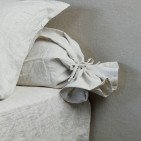 Taie de Traversin en Lin Lavé Naturel