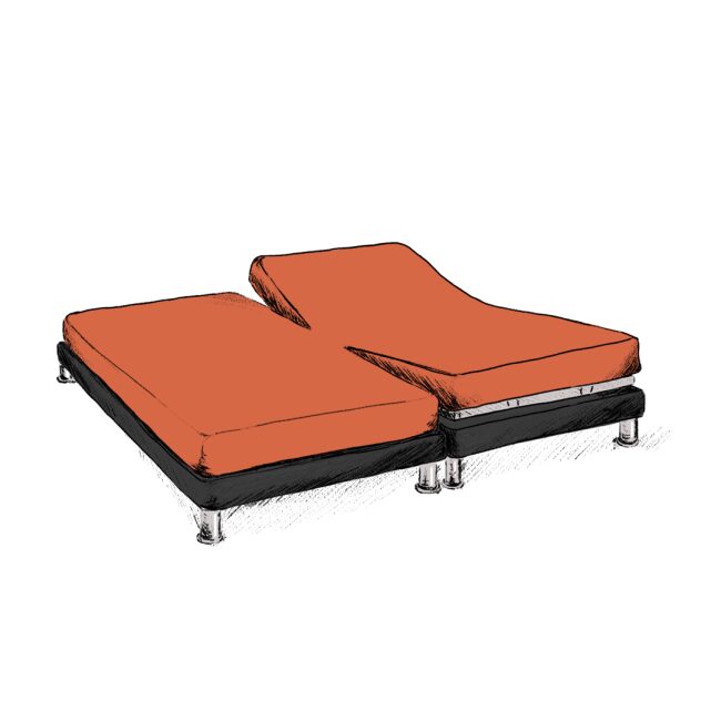 Drap Housse Papillon en Lin Lavé Abricot