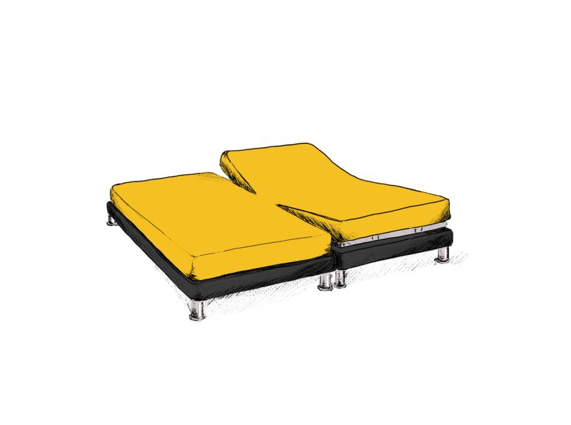 Drap Housse Papillon en Lin Lavé Jaune Safran