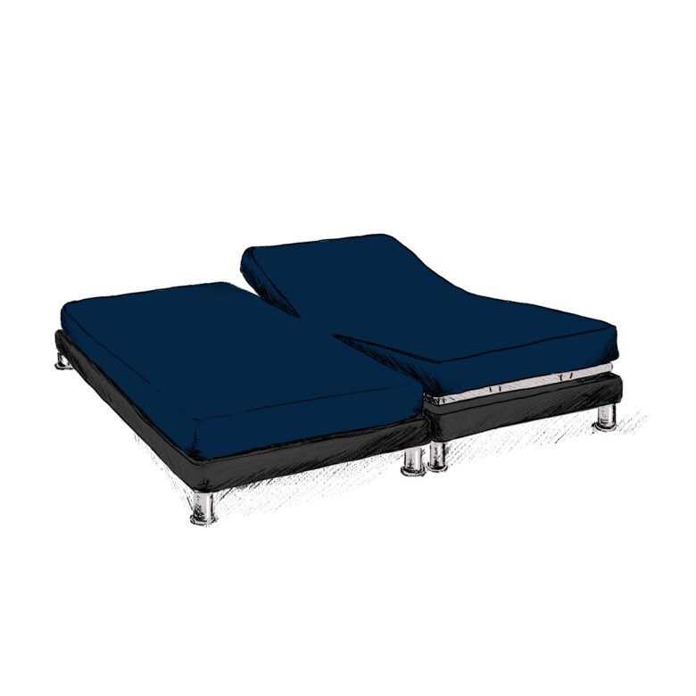 Drap Housse Papillon en Lin Lavé Bleu Nuit - Embrin