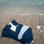 Housse de Couette en Lin Lavé Bleu Nuit