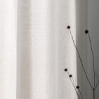 Rideau en lin lavé Crème