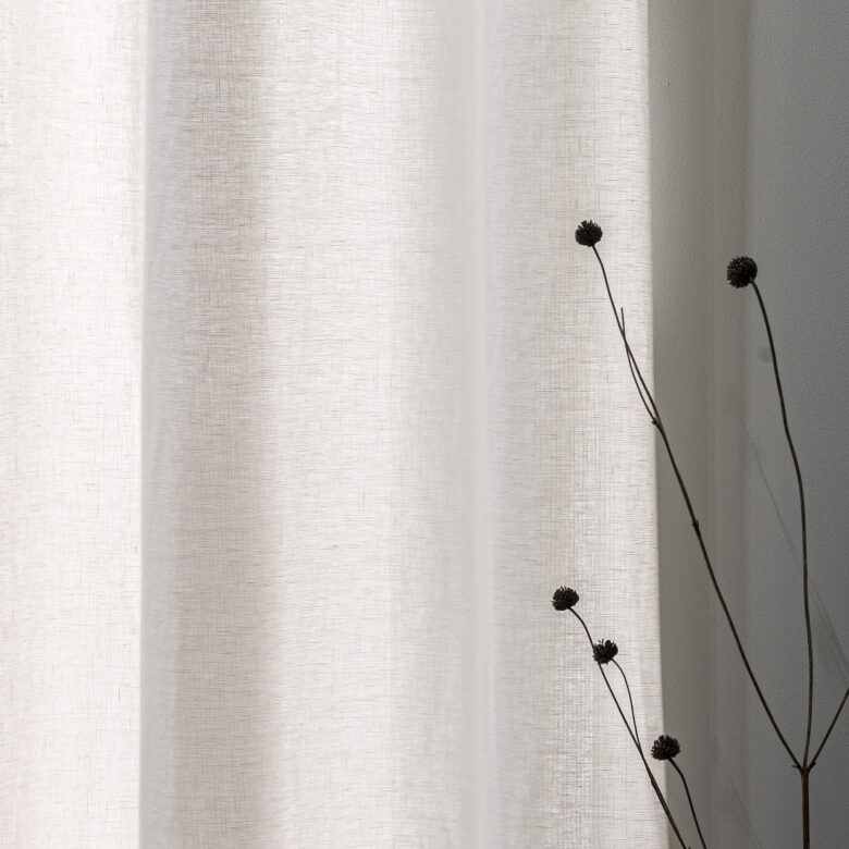 Rideau en lin lavé Crème - Embrin