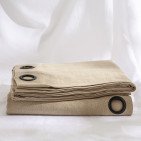 Rideau en lin lavé Ficelle