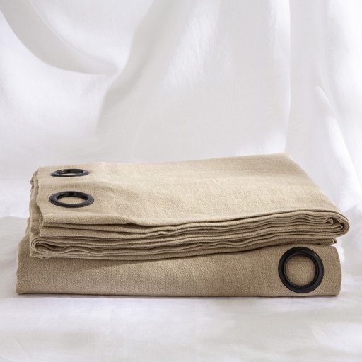 Rideau en lin lavé Ficelle