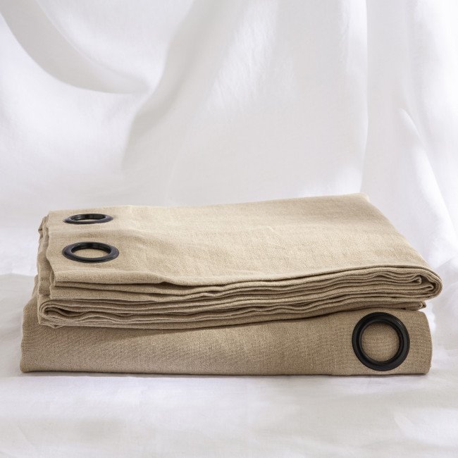 Rideau en lin lavé Ficelle