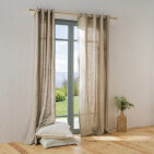 Rideau en lin lavé Ficelle