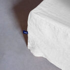 Cache-Sommier en Lin Lavé Blanc Craie