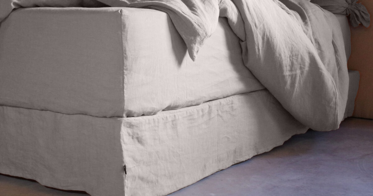 Cache-sommier Coton Jersey Beige 160x190 à 180x200 2 Cache-sommier à Nouettes Lin Lavé Beige 160x200 | Leroy Merlin Cache Sommier