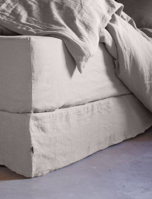 Cache-Sommier en Lin Lavé Naturel