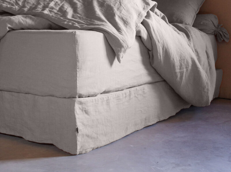 Cache-Sommier en Lin Lavé Naturel