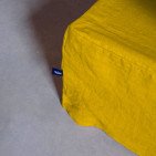 Cache-Sommier en Lin Lavé Jaune Safran