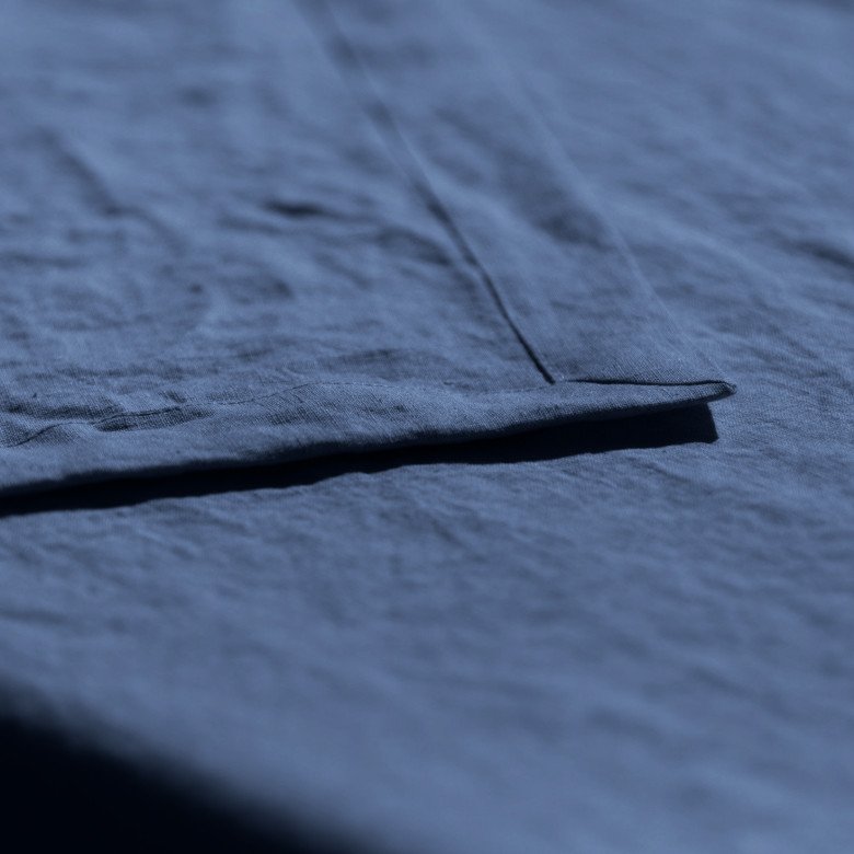 Nappe en Lin Lavé Bleu Nuit - Embrin
