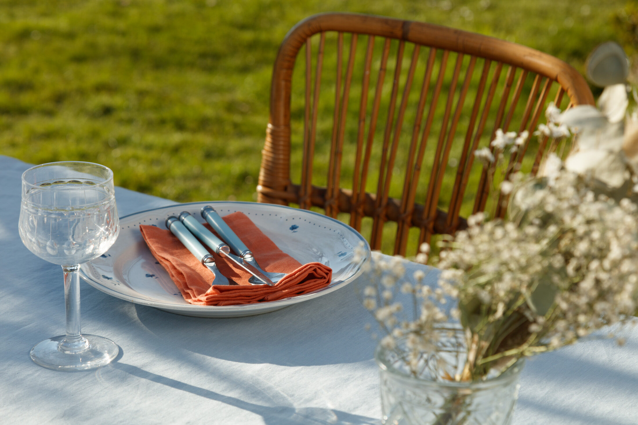Lot De 14 Serviettes De Table En Lin Coton Vert Sauge - 40x40 Cm, Franges, Réutilisables