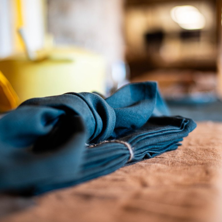 Serviettes de Table en Lin Lavé Vert Forêt (lot de 4) - Embrin