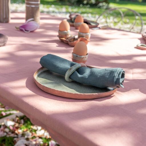 Serviettes de Table en Lin Lavé Vert Forêt (lot de 4)