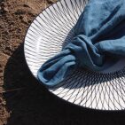 Washed Linen Napkins Prussian Blue (set of 4)