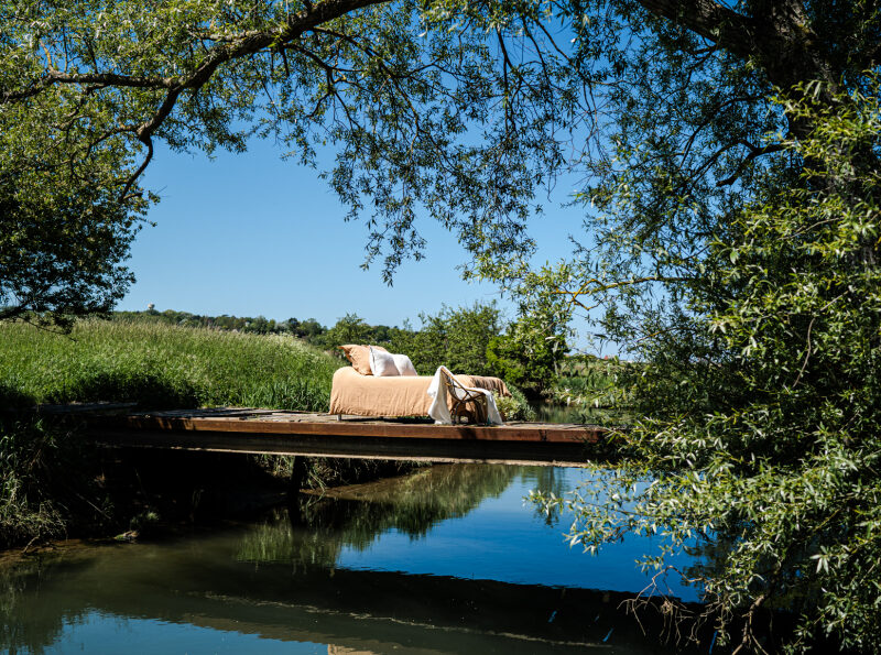 Housse de Couette en Lin Lavé Miel