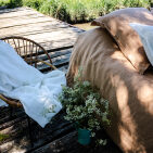 Taie d'Oreiller en Lin Lavé Miel