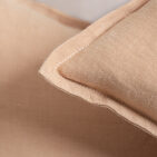 Taie d'Oreiller en Lin Lavé Miel