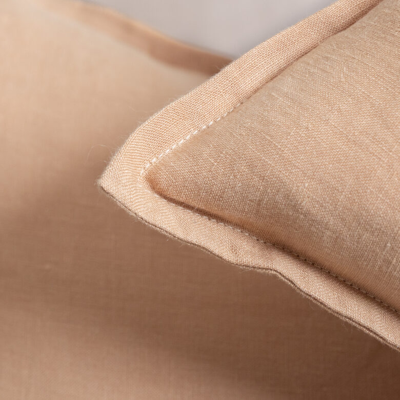 Taie d'Oreiller en Lin Lavé Miel - Embrin