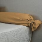 Taie de Traversin en Lin Lavé Miel