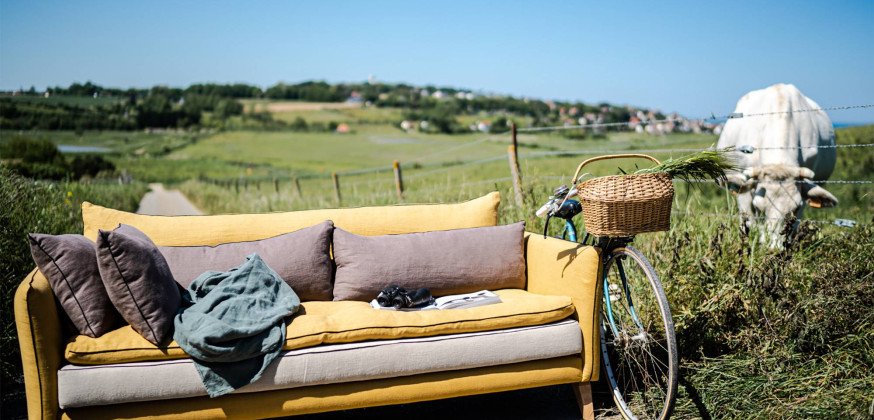 Canapé en Lin Aramis  - Composition Vitalin