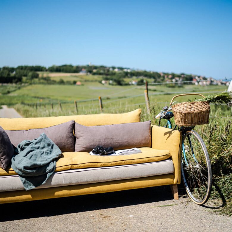 Canapé en Lin Aramis  - Composition Vitalin - Embrin