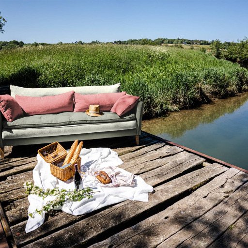 Canapé en Lin Aramis  - Composition Filéa