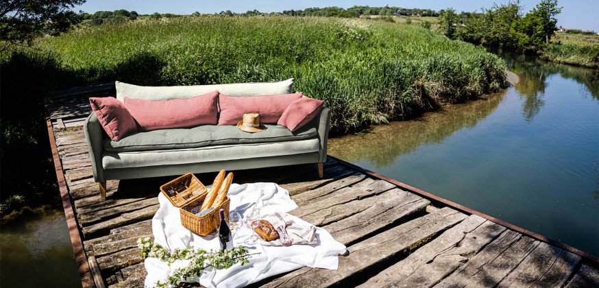 Canapé en Lin Aramis  - Composition Filéa