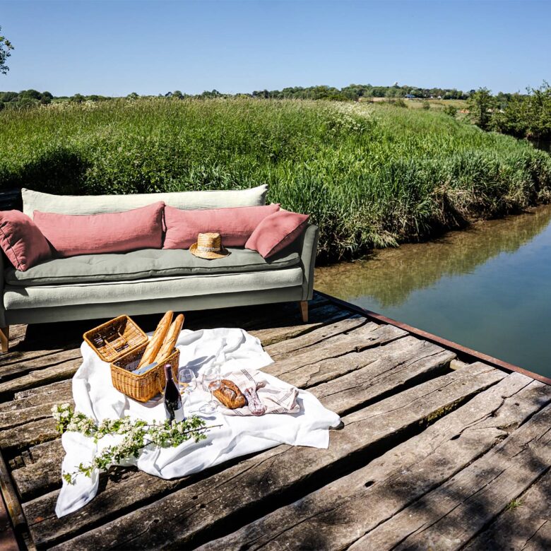 Canapé en Lin Aramis  - Composition Filéa - Embrin