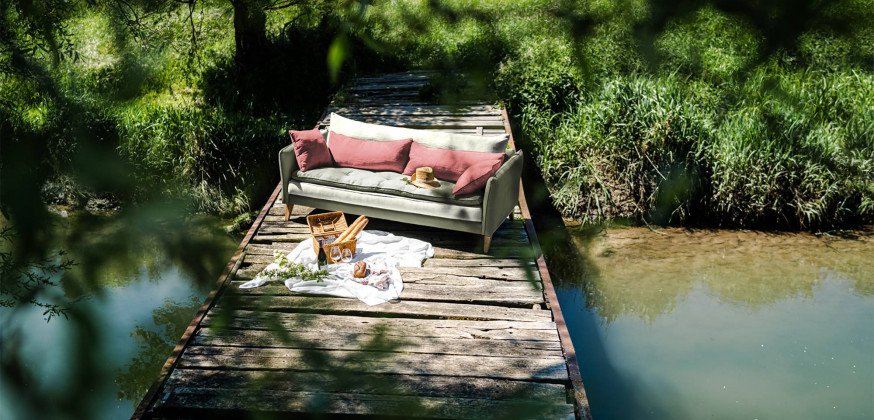 Canapé en Lin Aramis  - Composition Filéa