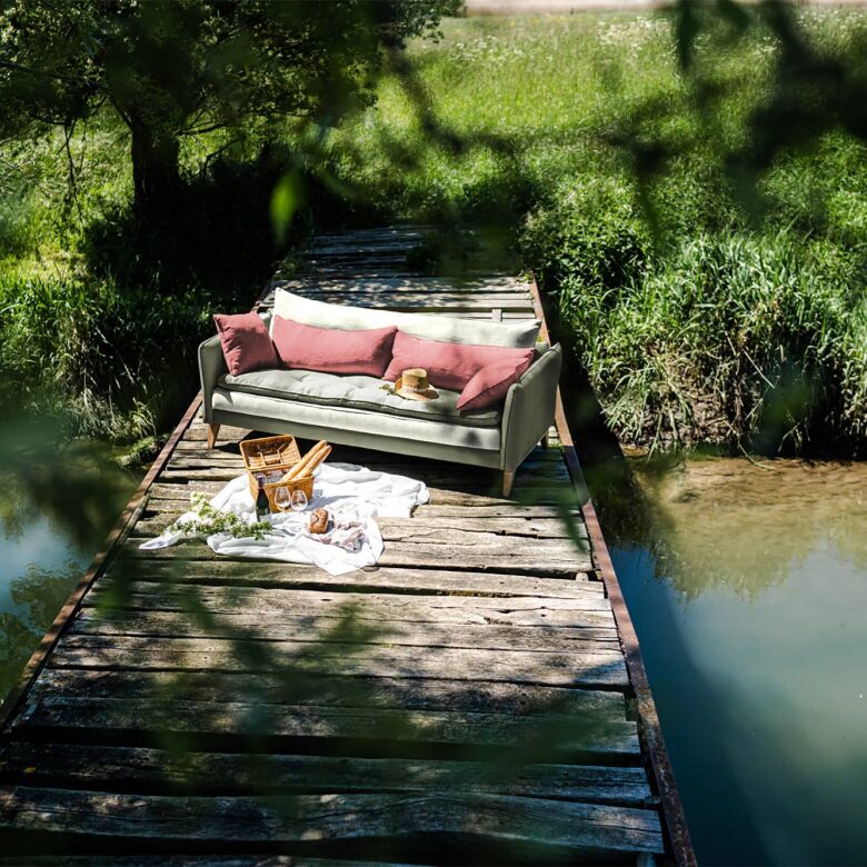 Canapé en Lin Aramis  - Composition Filéa - Embrin