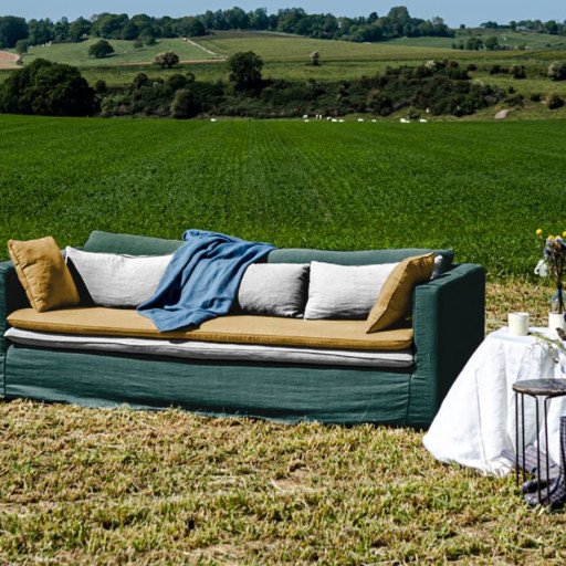 Canapé en Lin Alizée  - Composition Boréale