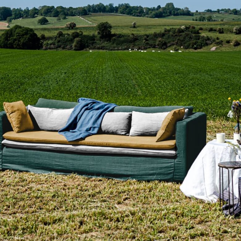 Canapé en Lin Alizée  - Composition Boréale - Embrin