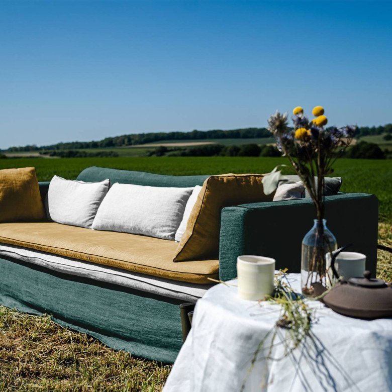 Canapé en Lin Alizée  - Composition Boréale - Embrin