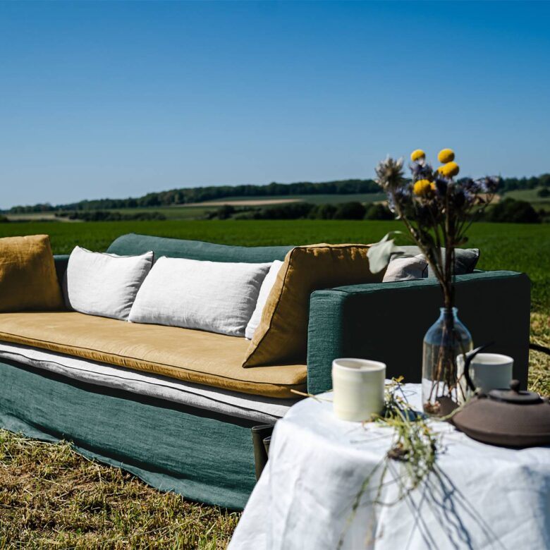 Canapé en Lin Alizée  - Composition Boréale - Embrin