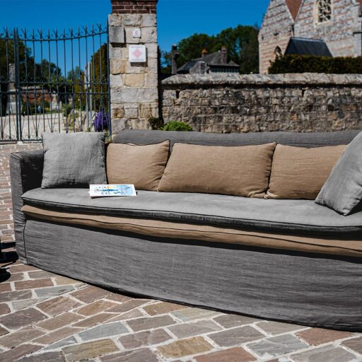 Alizée Linen Sofa – Elixir Composition