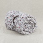 Courtepointe Herbier de Lin Toundra - Rouge & Safran