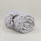 Courtepointe Herbier de Lin Toundra - Rouge & Safran