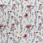 Courtepointe Herbier de Lin Toundra - Rouge & Safran