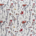 Courtepointe Herbier de Lin Toundra - Rouge & Safran