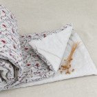 Courtepointe Herbier de Lin Toundra - Rouge & Safran